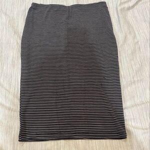 Black and Gray striped skirt